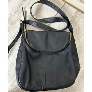 Hobo International Fern North-South Crossbody Black Pebbled Leather bag purse